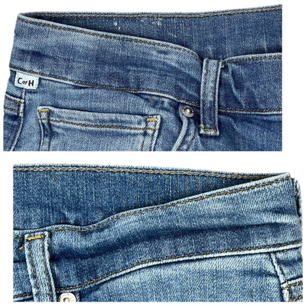 Citizens of Humanity Lyra Wide Leg Crop Jeans 32" Abliss Raw Hem - Picture 6 of 12